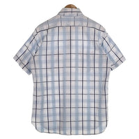 SUGAR CANE シュガーケーン チェックワークシャツ 半袖 ホワイト ブルー SC31768 Size M 福生店