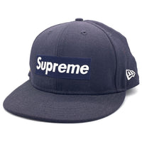 SUPREME シュプリーム 12SS New Era ニューエラ National Champion ボックスロゴ ベースボールキャップ ネイビー ウール Size 7 3/8 (58.7cm) 福生店