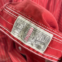 SUGAR CANE シュガーケーン ウォバッシュストライプ ワークシャツ 半袖 レッド SC38452 Size M 福生店