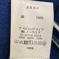 A BATHING APE アベイシングエイプ 001CSD201030X シャークプリント Tシャツ ネイビー sizeXL 瑞穂店