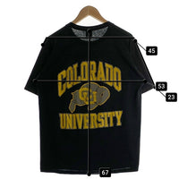 80-90's コロラド・バッファローズ プリントTシャツ ブラック JERZEES Size L 福生店