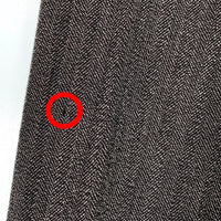 PRADA プラダ ヘリンボーン ウール スラックス グレー 厚手 Size 46 福生店