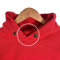 70-80's Champion チャンピオン リバースウィーブ プルオーバースウェットパーカー 目無し レッド USA製 単色タグ Size M 福生店