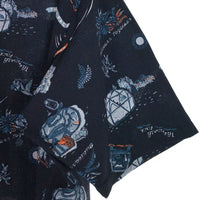 THE NORTH FACE ノースフェイス Aloha Vent Shirt アロハベントシャツ 半袖 ポリエステル ネイビー NR22330 Size L 福生店
