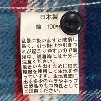 UES ウエス 猫目ボタン ヘビーネルシャツ ブルー size4 瑞穂店