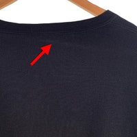 90's~ RUSSEL ATHLETIC ラッセルアスレチック 前V クルーネックスウェットトレーナー ブラック プリント Size XL 相当 福生店