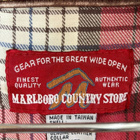 MARLBORO COUNTRY STORE マルボロカントリーストア デニムジャケット 襟レザー インディゴ sizeL 瑞穂店