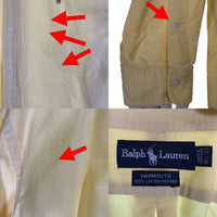 Ralph Lauren ラルフローレン YARMOUTH ボタンダウンシャツ コットンオックスフォード イエロー Size 16 1/2 福生店