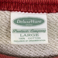 Deluxe Ware デラックスウエア 2トーン プリント クルーネックスウェットトレーナー Size L 福生店