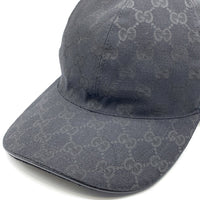 Gucci グッチ GGキャンバス シェリーライン ベースボールキャップ ブラック 13364840150 Size M (58cm) 福生店