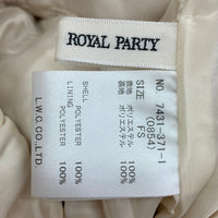 ROYAL PARTY ロイヤルパーティー ベルト付きケープオールインワン ホワイト sizeFS 瑞穂店