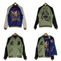 TAILOR TOYO テーラー東洋 SOUVENIR JACKET スーベニアジャケット スカジャン リバーシブル アセテート レーヨン ネイビー グリーン TT13608 Size M 福生店