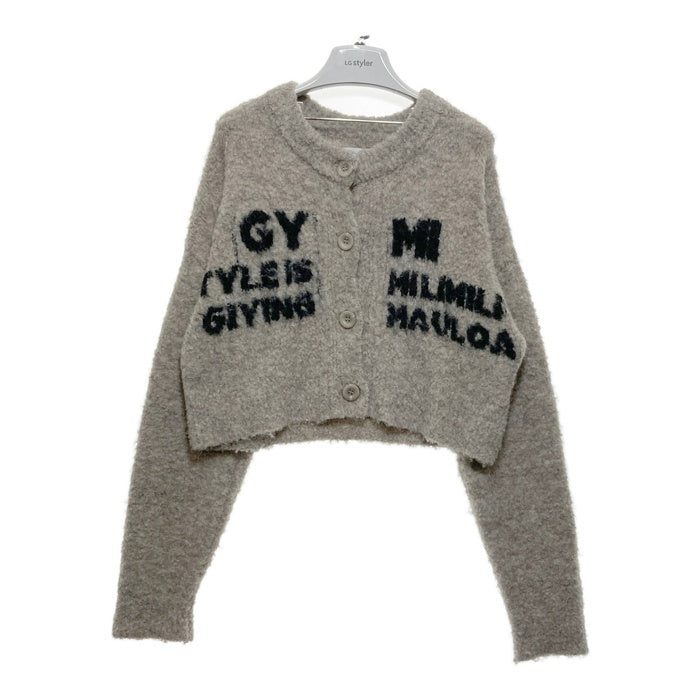 MUZE x FACCIES レオパード カーディガン グレー GYDA ジェイダ プリントニットカーディガン グレー sizeF 瑞穂店