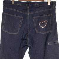 HUMAN MADE ヒューマンメイド 24SS STRAIGHT DENIM PANTS PAST INDIGO ストレートデニムパンツ インディゴ シンチバック 赤耳 HM28PT003 Size 34 福生店