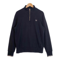 FRED PERRY フレッドペリー Half Zip Sweatshirt ハーフジップスウェットシャツ ネイビー M3574 Size L 福生店