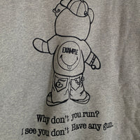 EXAMPLE エグザンプル BB BEAR CREWNECK クルーネック スウェットトレーナー グレー Size XL 福生店
