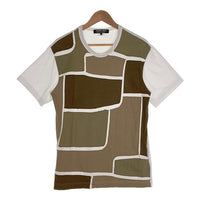 COMME des GARCONS HOMME DEUX コムデギャルソンオムドゥ パッチワーク コットンTシャツ ホワイト オリーブ DC-T015 AD2018 SIze M 福生店