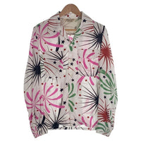 Starry Gate by JELADO ジェラード Westcoast Shirts オープンカラーレーヨンシャツ 花火柄 ホワイト Size M 福生店