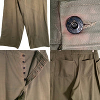 40's USMC 海兵隊 HBT TROUSER ヘリンボーン トラウザーパンツ オリーブ Size w90cm 福生店