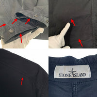 STONE ISLAND ストーンアイランド Overshirt オーバーシャツ ジップアップシャツジャケット ブラック 791511010 Size L 福生店