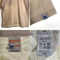 WORKERS ワーカーズ Pocket-T Crew Neck ポケットTシャツ クルーネック オートミール Size XL 福生店
