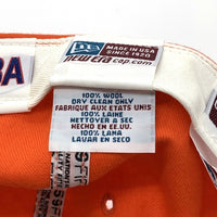 90's New Era ニューエラ NBA ニューヨーク・ニックス 注音符号 59FIFTY ベースボールキャップ オレンジ ウール USA製 Size 7 3/8 (58.7cm) 福生店