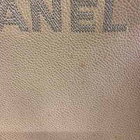 CHANEL シャネル キャビアスキン ロゴ ハンド トートバッグ ベージュ 瑞穂店