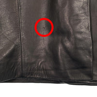 FORCES JACKETS Leather NAVY PEA COAT レザーネイビーピーコート ブラック ボタン1個欠品 Size L 福生店