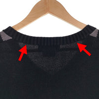 US古着 90's TOMMY HILFIGER トミーヒルフィガー アーガイル柄 コットンニットベスト Size L 福生店
