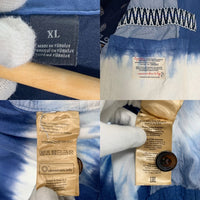 SCOTCH&SODA スコッチアンドソーダ コットン リネン タイダイ ジャケット ブルー ホワイト 172888-23-PFMM-A31 Size XL 福生店
