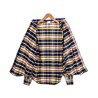 70's BIG MAC ビッグマック フランネルチェックシャツ ネイビー ホワイト Size S 福生店