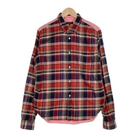 COMME des GARCONS HOMME コムデギャルソンオム フランネルチェック切替 コットンシャツ HF-B050 Size L 福生店