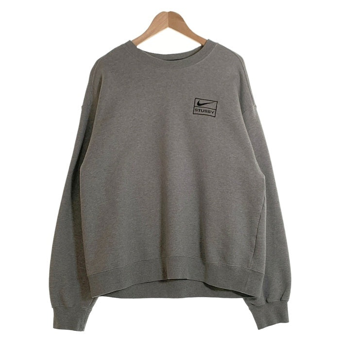 STUSSY ステューシー NIKE ナイキ クルーネック スウェット グレー