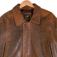RESERVATION TICKET リザベーションチケット レザージャケット ブラウン 73405 Size L 福生店