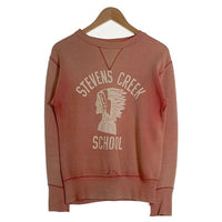 50's-60's ブランド不明 STEVENS CREEK SCHOOL プリント クルーネックスウェット ピンク Size S相当 福生店