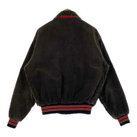 80's Rennoc レノック コーデュロイ スタジャン アワードジャケット スナップボタン 刺繡 ブラック Size L 福生店