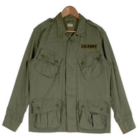 BUZZ RICKSON'S バズリクソンズ U.S.ARMY ジャングルファティーグ ミリタリージャケット ペイント&ハードウォッシュ オリーブ BR12950 12247 Size M-S 福生店
