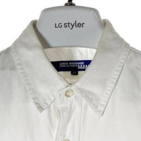 JUNYA WATANABE COMME des GARCONS MAN ジュンヤワタナベ コムデギャルソンマン WE-B007 AD2019 ペイズリー パッチワーク 半袖シャツ ホワイト sizeXS★襟お汚れ 瑞穂店