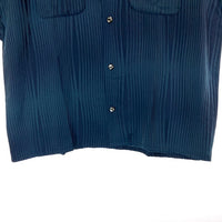 Needles ニードルズ MR147 S/S Classic Shirt 半袖クラシックシャツ ウェーブストライプ ネイビー sizeM 瑞穂店