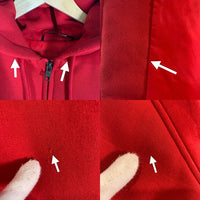 SUPREME シュプリーム 24AW THE NORTH FACE ノースフェイス Down Filled Zip Up Hooded Sweatshirt ダウンフィルド ジップアップ スウェットパーカー レッド NY52400I Size S 福生店