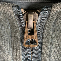 DIESEL ディーゼル Archive Half Zip Hoodie アーカイブ ハーフジップ フーディー プルオーバースウェットパーカー カーキ USED加工 Size L 福生店