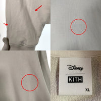 KITH NYC キス Disney ディズニー デイジーダック ボックスロゴ プルオーバースウェットパーカー ホワイト Size XL 福生店