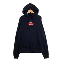 KITH キス 23AW PEANUTS スヌーピー ボックスロゴ プルオーバースウェットパーカー ブラック Size M 福生店