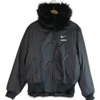 AMBUSH×NIKE アンブッシュ×ナイキ AQ9225-010 18AW Reversible Faux Fur Coat Jacket リバーシブルフェイクファー ジップアップブルゾン ブラック sizeS 瑞穂店