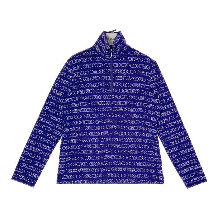 ランバンスポーツ　42 LANVIN SPORT ランバンスポーツ ロゴ総柄 ハーフジップ パープル