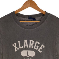 XLARGE エクストララージ 半袖スウェットクルーネック チャコールグレー 0121207 薄手 Size L 福生店