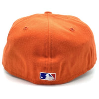 90's New Era ニューエラ MLB ニューヨーク・ヤンキース 59FIFTY ベースボールキャップ オレンジ ウール USA製 Size 7 1/8 (56.8cm) 福生店