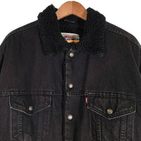 90`s Levi`s リーバイス ブラックデニムボアジャケット トラッカー 70629 4159 USA製 Size L 福生店
