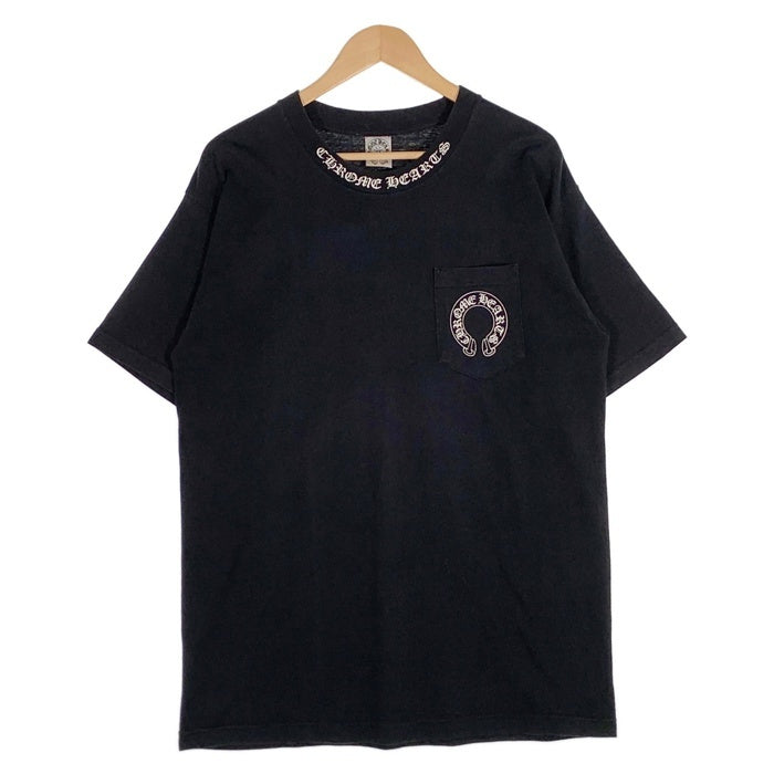 90's Chrome Hearts クロムハーツ MALIBU マリブ バックプリント ポケットTシャツ ブラック USA製 オールド Size L  福生店