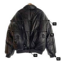 DENIM TEARS デニムティアーズ LAMB LEATHER JACKET ラムレザー ジャケット ブラック 2XL 福生店